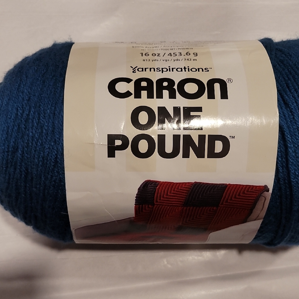 Caron One Pound Yarn - Deep Blue